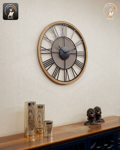 Roman Numerals Modern Wall Clock