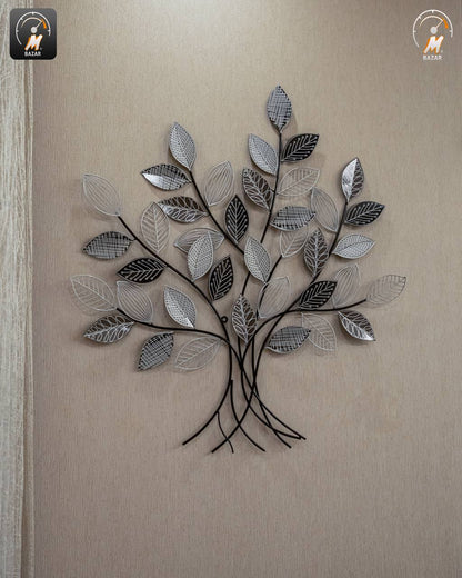 Elegant Leaf Branches Metal Wall Decor