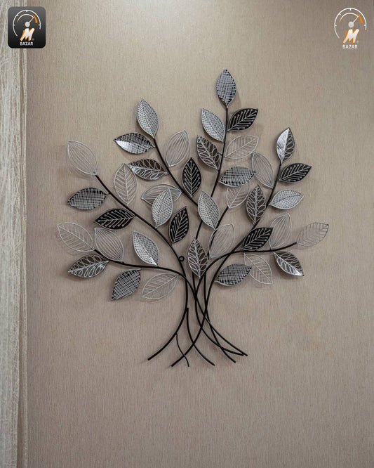 Elegant Leaf Branches Metal Wall Decor