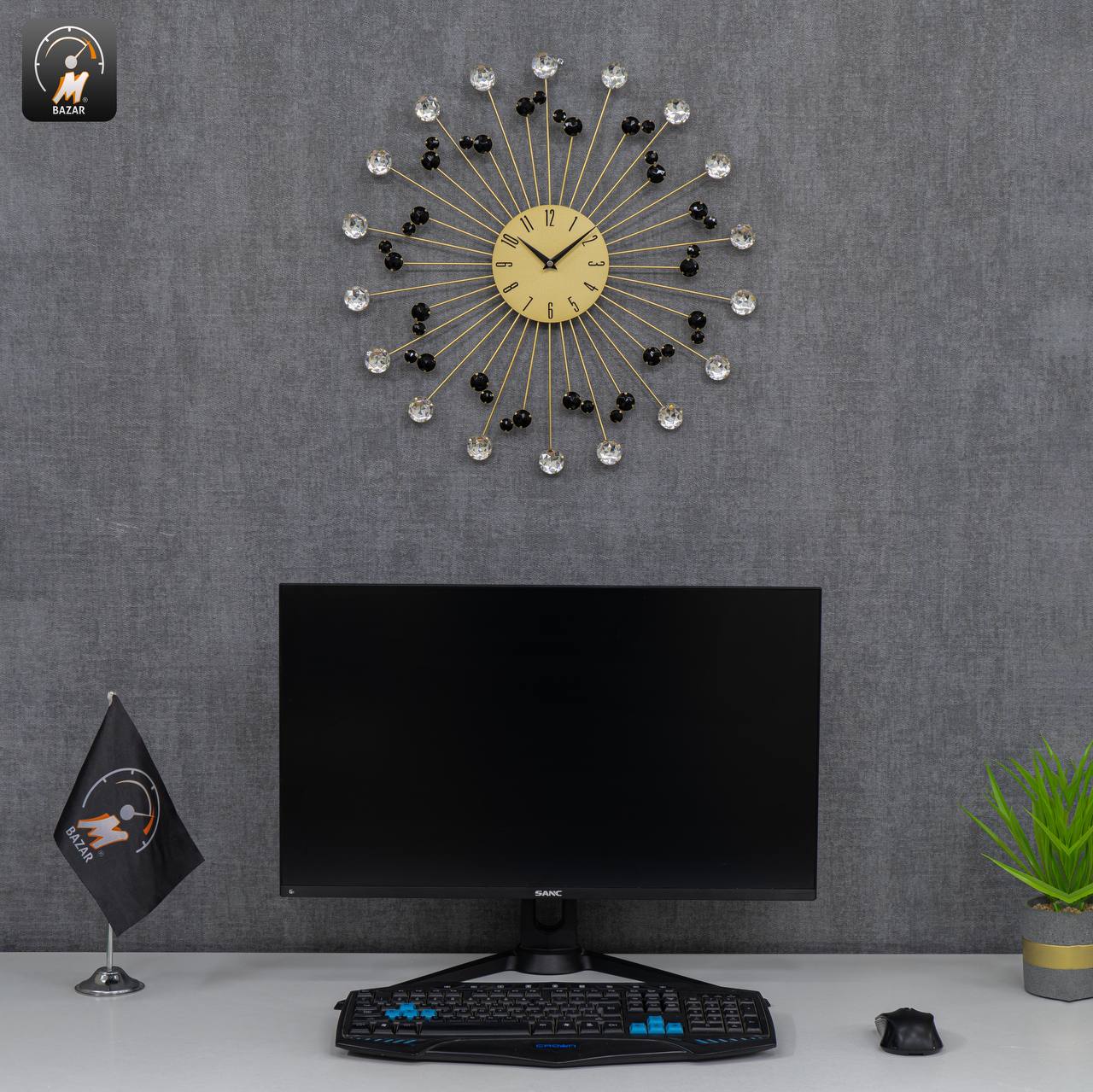 Wall Diamond Hanging Clock