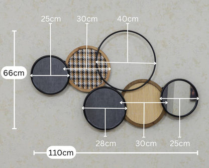 Bubble Design Wall Mirror & Decor