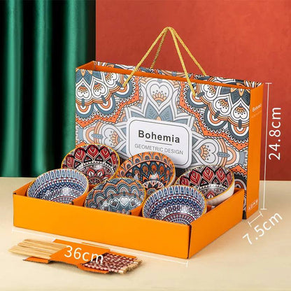Ceramic Boho Style Bowl Set