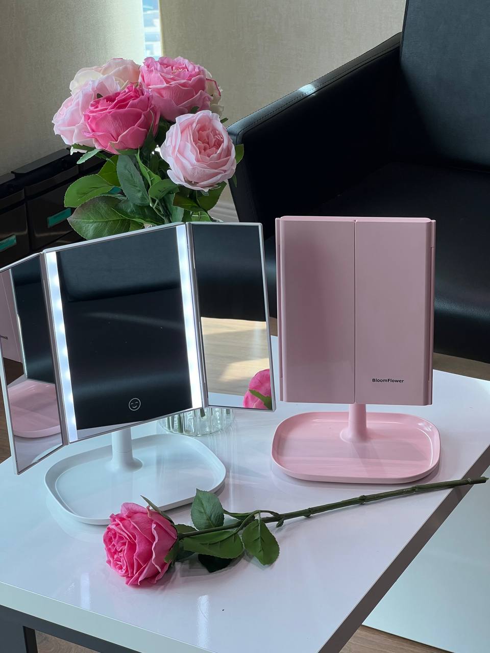 ئاوێنەى ماکیاژى LED ی وەستاو