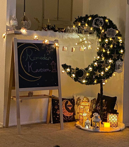 Ramadan Eid Hilal Shape Moon Tree