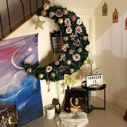 Ramadan Eid Hilal Shape Moon Tree