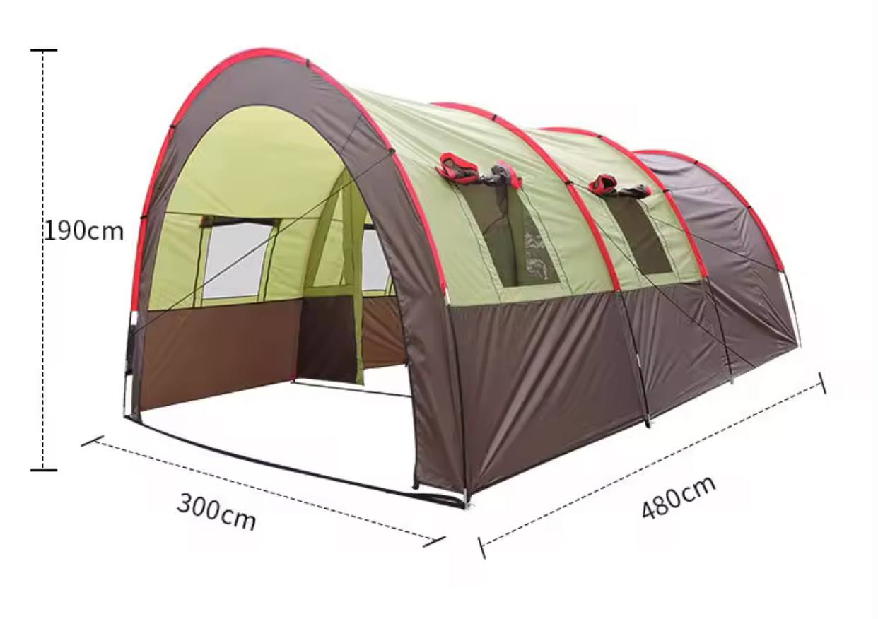 Foldable Large Family Tunnel Tent