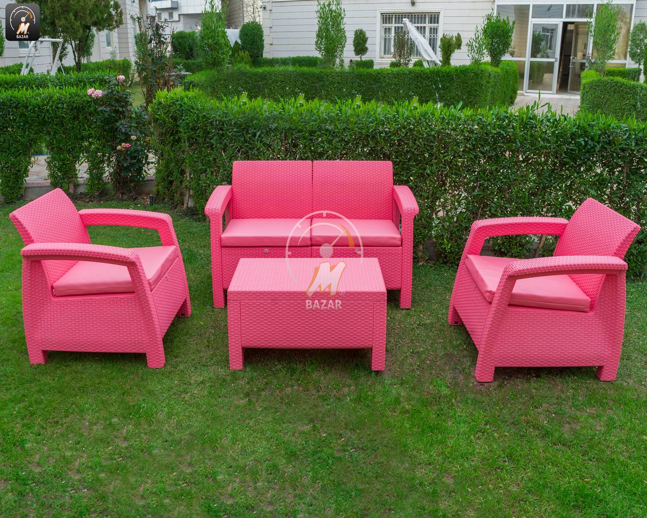 سێتی دانیشتنی باخچەی مۆدێرن