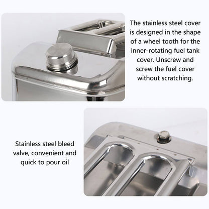 25L Stainless Steel Gasoline Can