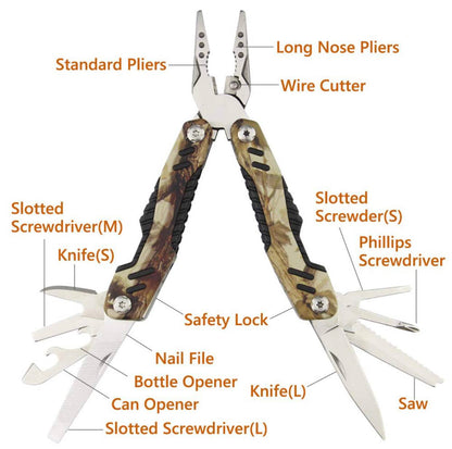 14 in 1 Lockable Multitool Pliers