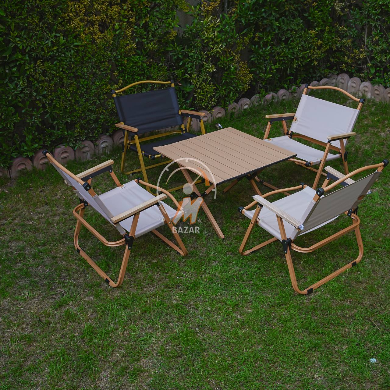 Lounge Folding Camping Chair and Table