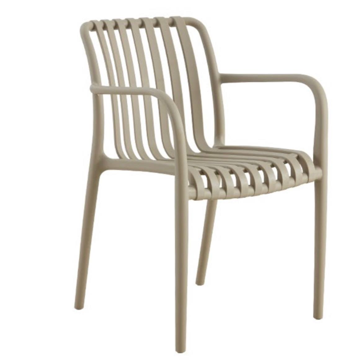 Zara PC-516 Outdoor Arm Rest Plastic Chairs