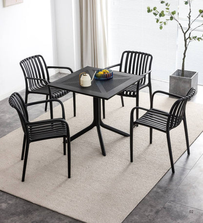 Zara PC-516 Outdoor Arm Rest Plastic Chairs