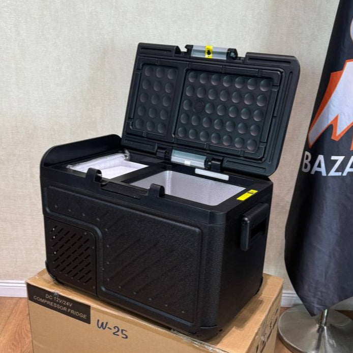 W-25 VIP Liter - Portable Car Black Cooler Box