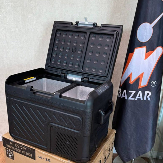 W-35 VIP Liter - Portable Car Black Cooler Box