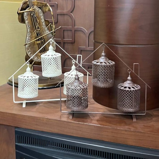 FD2003 Decorative Floor Triple Candle Lantern