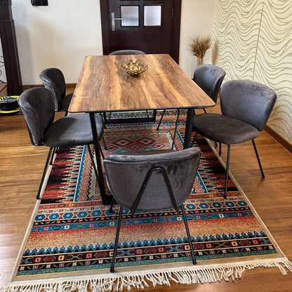 Egan Shesham Table & Bell Chairs Indoor Set