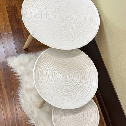 Y507 Retro Coffee Table Plate Shape Set