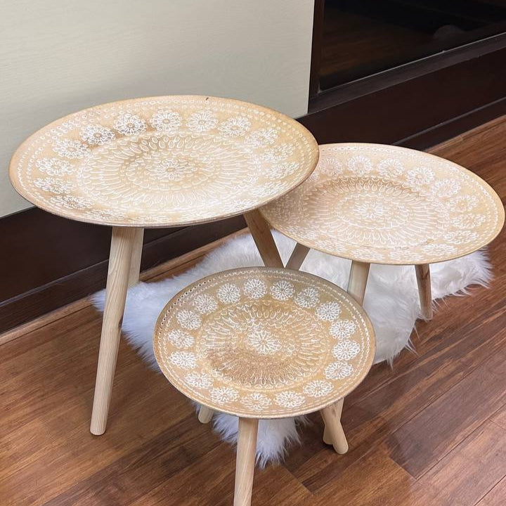 Y543 مجموعة شكل لوحة طاولة القهوة الرجعية