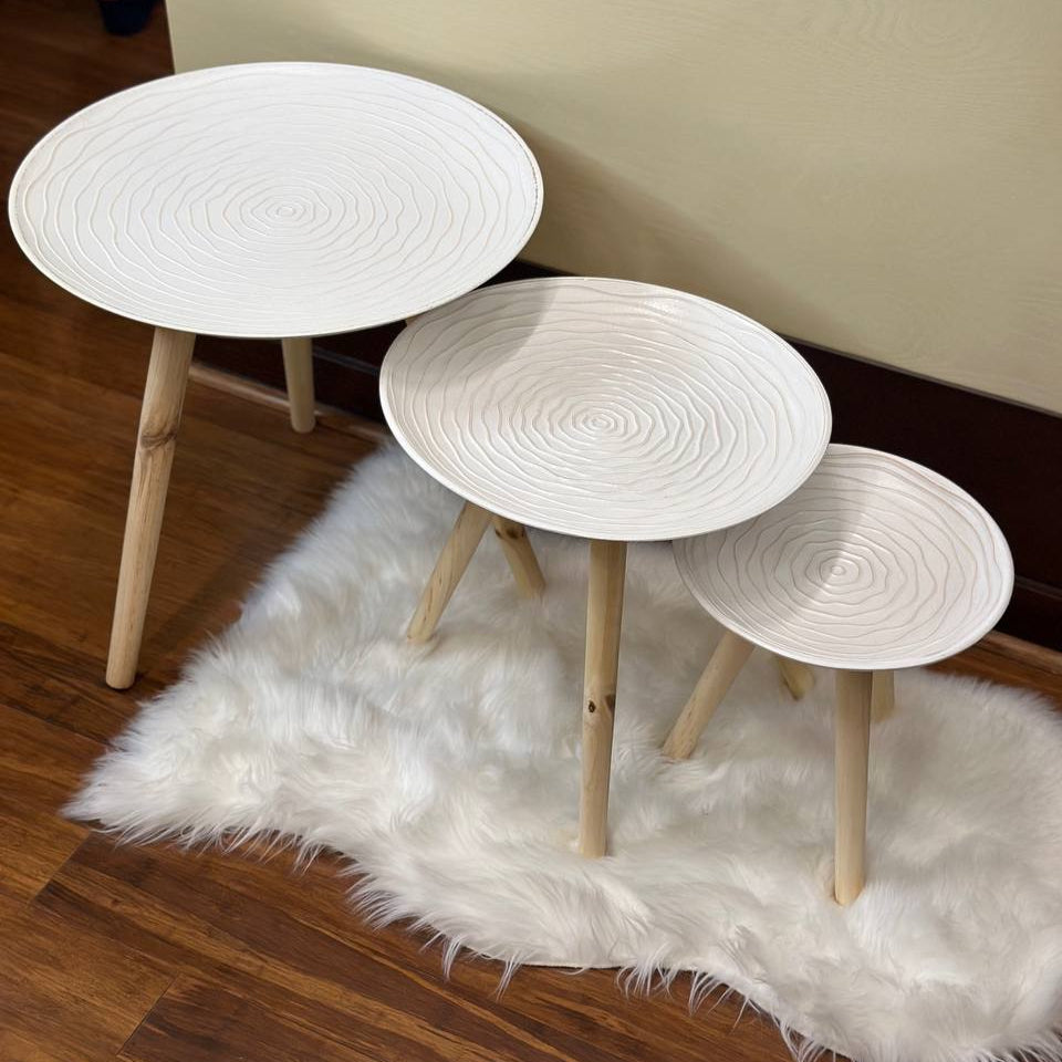 Y507 Retro Coffee Table Plate Shape Set