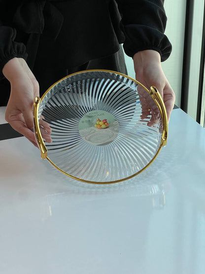 A169 Multi-Purpose Round Serving Tray with Handles