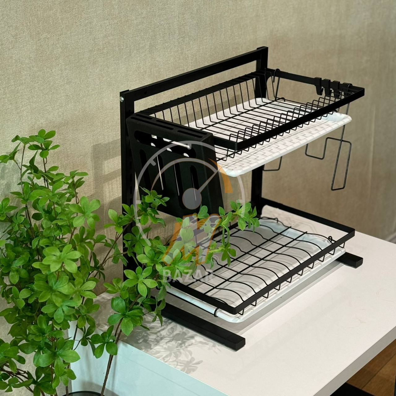 2 Tier Kitchen Dish Drying Rack