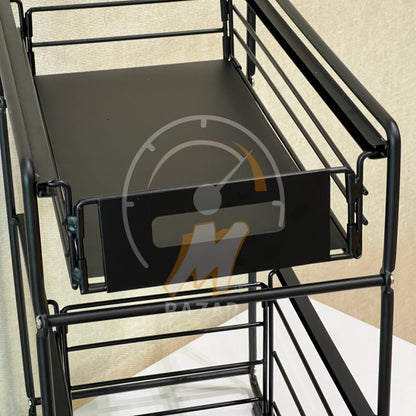 2 Tier Multifunctional Retractable Metal Storage Shelves
