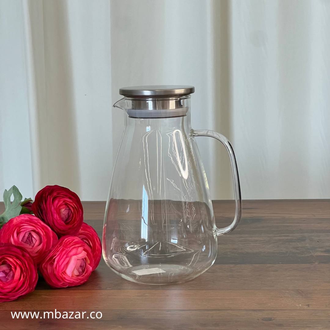 Transparent Glass Water/Juice Pitcher