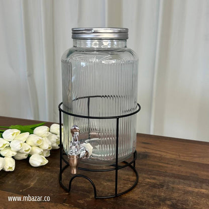 5L Glass Drink Dispenser