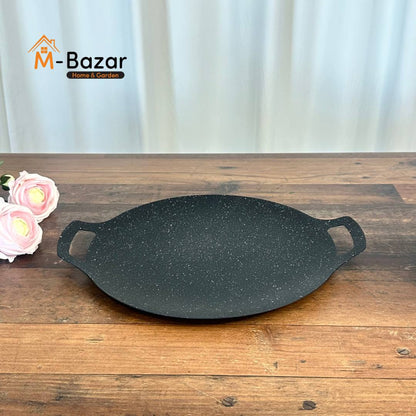 Outdoor BBQ Grill Anti-Stick Round Griddle