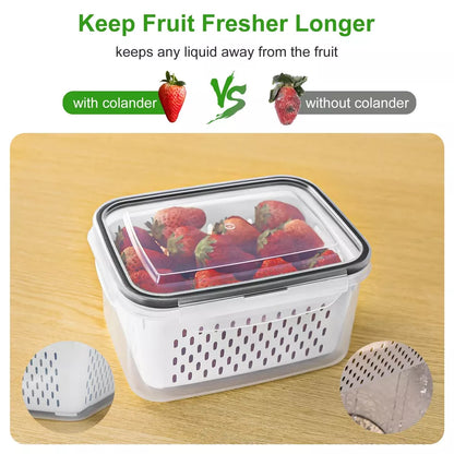 Set Of 6 Refrigerator Multi-Purpose Storage Boxes