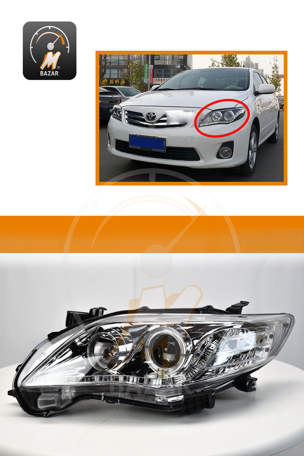 Toyota Corolla 2008 Headlights