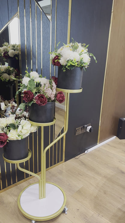 3-Tiered Metal Planter Stand