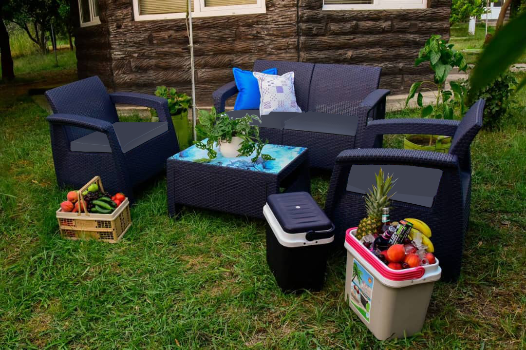 مجموعة جلوس الحديقة الحديثة