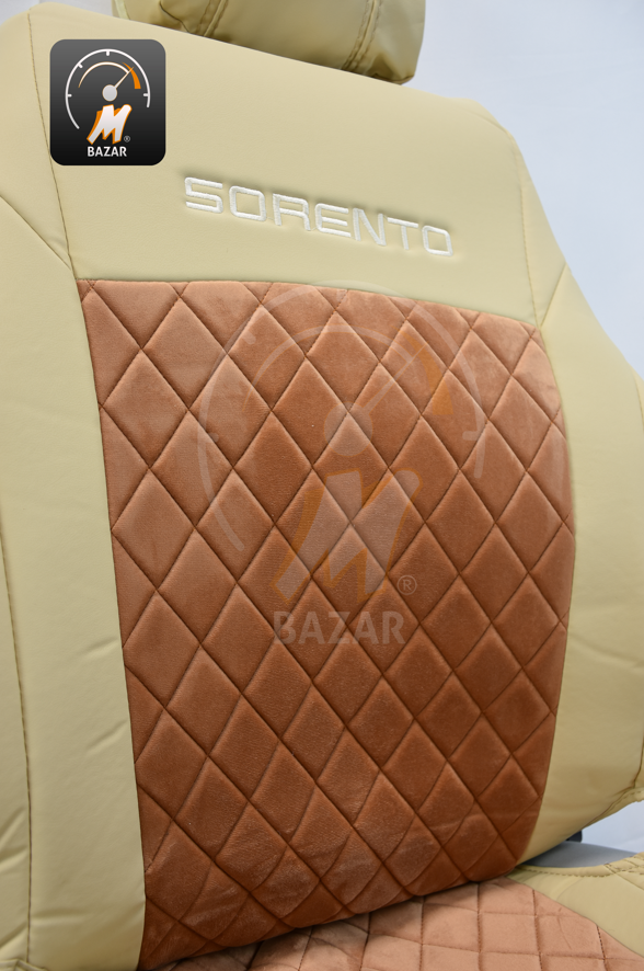 Kia Sorento 2016 fabric and leather Seat Cover