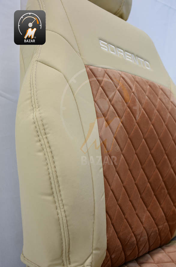 Kia Sorento 2016 fabric and leather Seat Cover