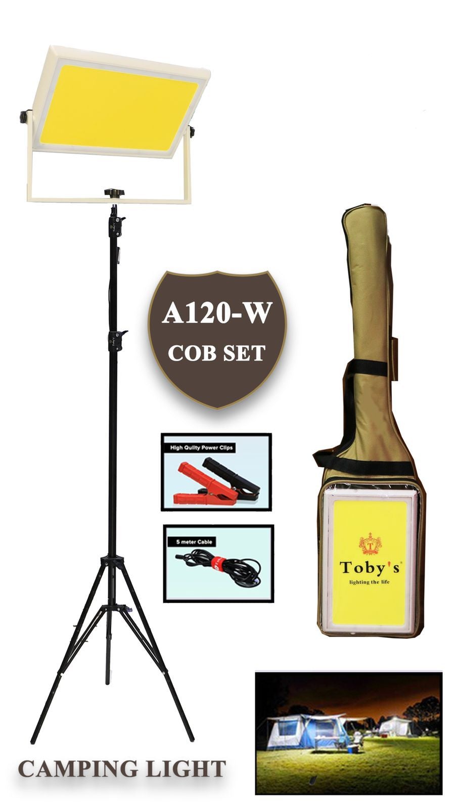 Camping LED light 24A 120w