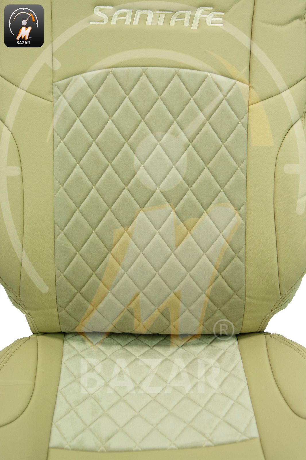 تغليف كشن هيونداي سنتافی 2010  جلد و قماش