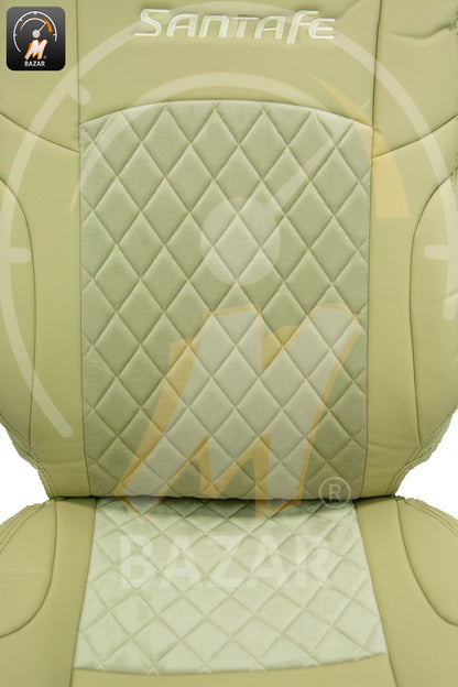 تغليف كشن هيونداي سنتافی 2010  جلد و قماش