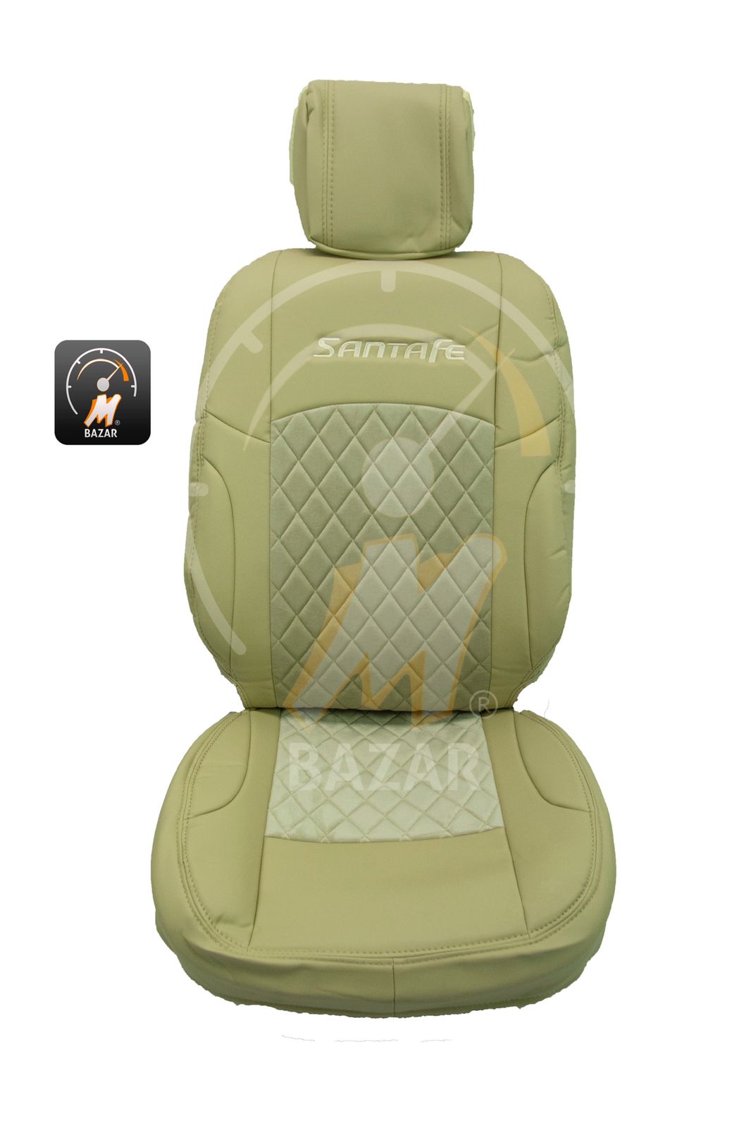 تغليف كشن هيونداي سنتافی 2010  جلد و قماش