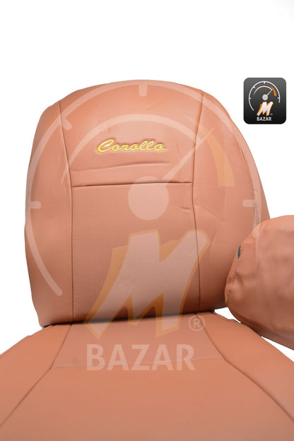 تغليف كشن تويوتا كرولا ٢٠١٢جلد مشمشي