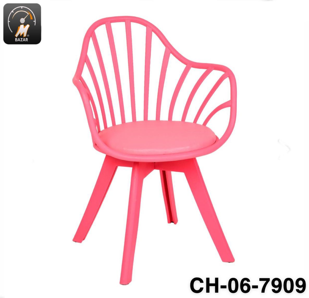 Comfortable mid-century chair design. Made with Highest quality plastic material