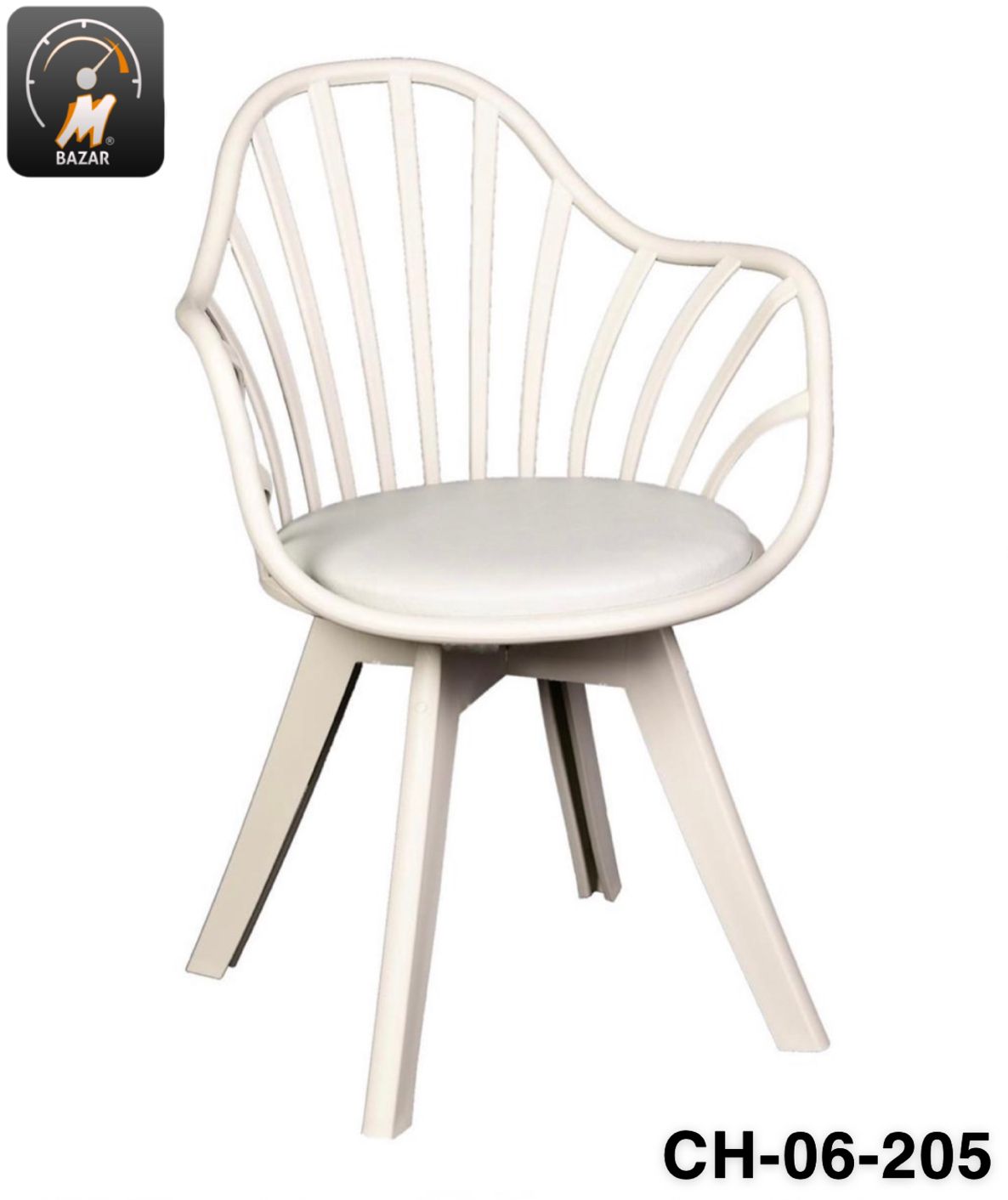 Comfortable mid-century chair design. Made with Highest quality plastic material