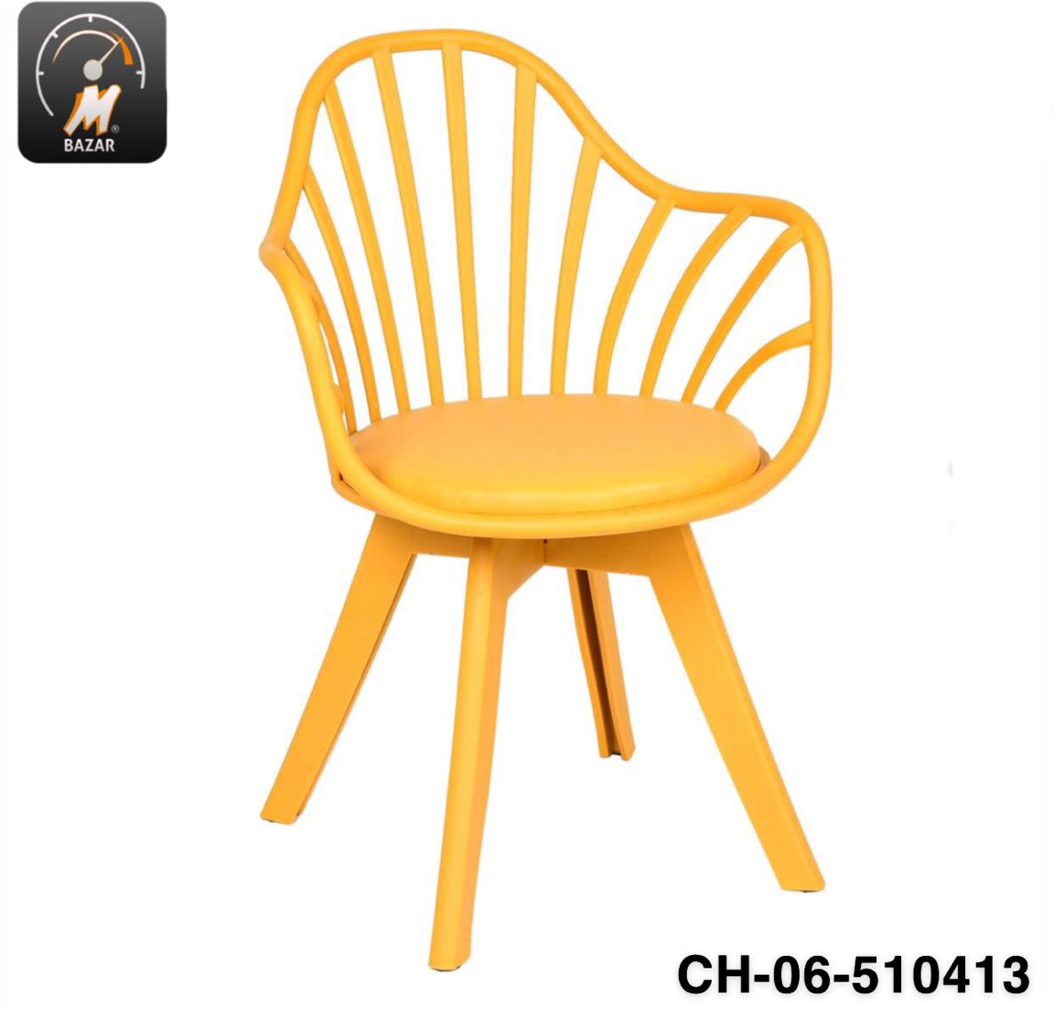 Comfortable mid-century chair design. Made with Highest quality plastic material