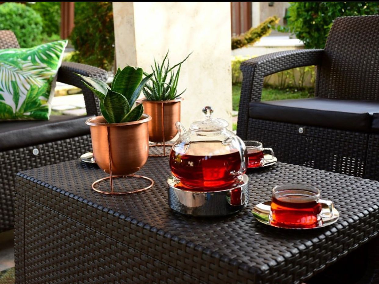 مجموعة جلوس الحديقة الحديثة