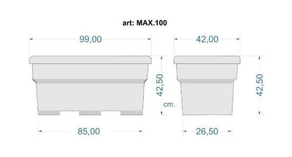 Modern Plastic Planter MAX.100
