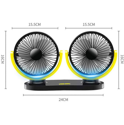 Adjustable Rotation Car Fan