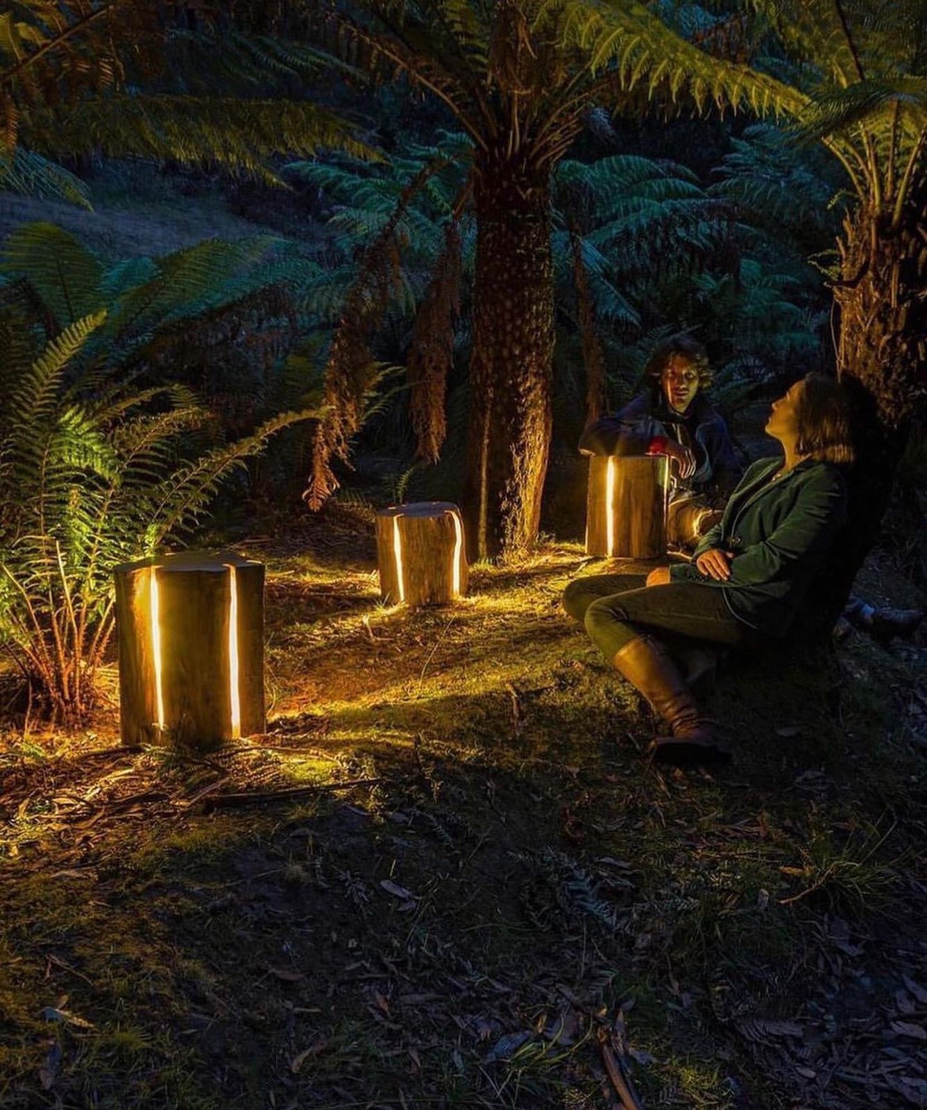 Cracked Led Log Lamp