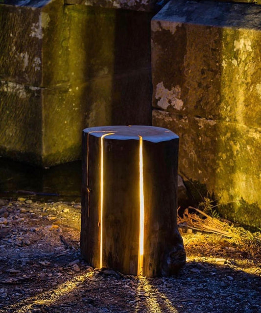 Cracked Led Log Lamp