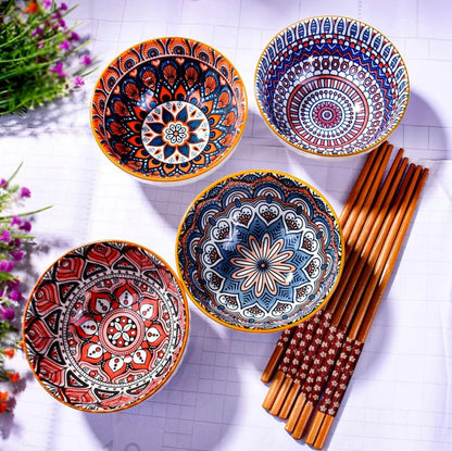 Boho Ceramic Tableware Bowls
