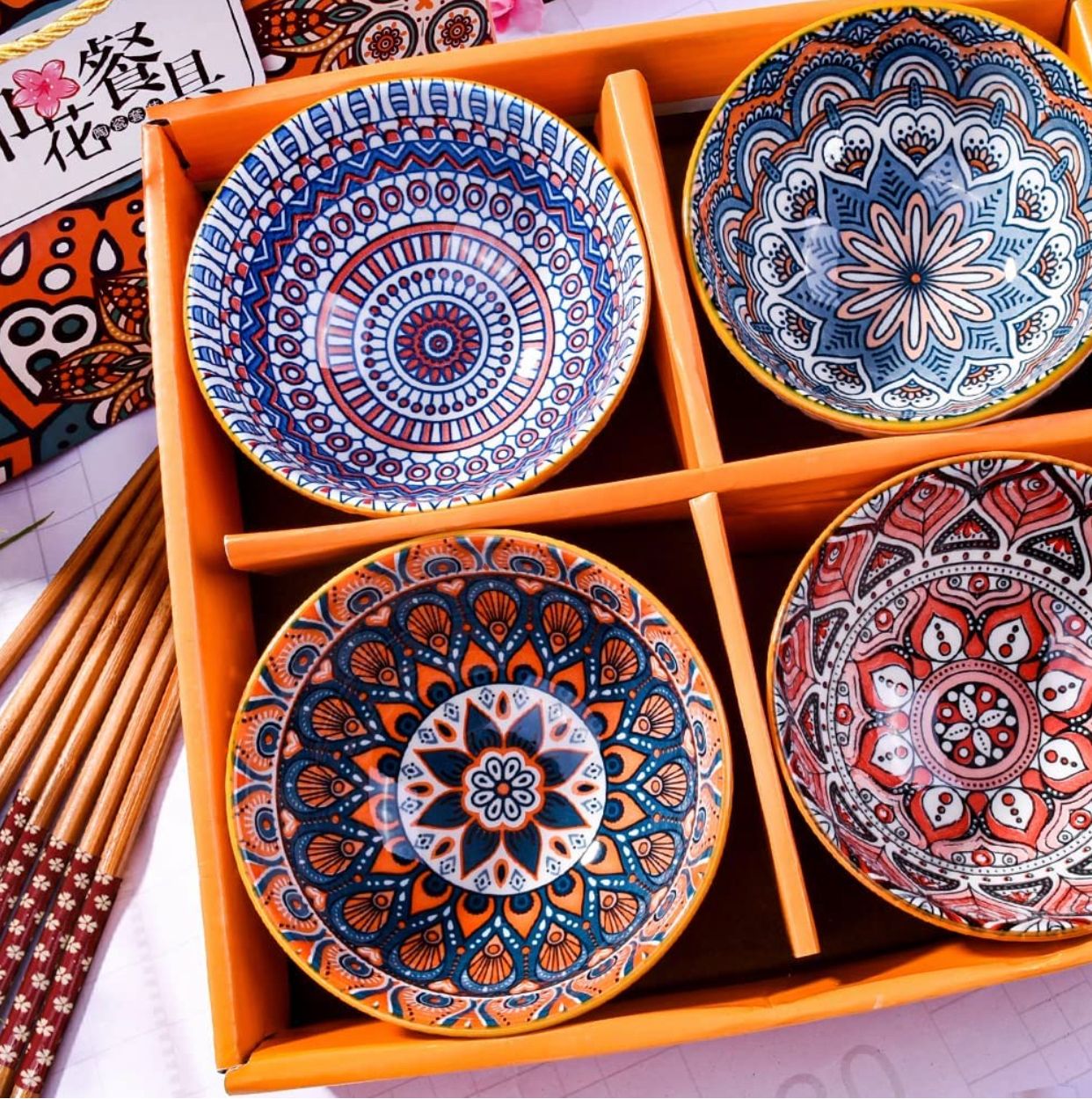 Boho Ceramic Tableware Bowls